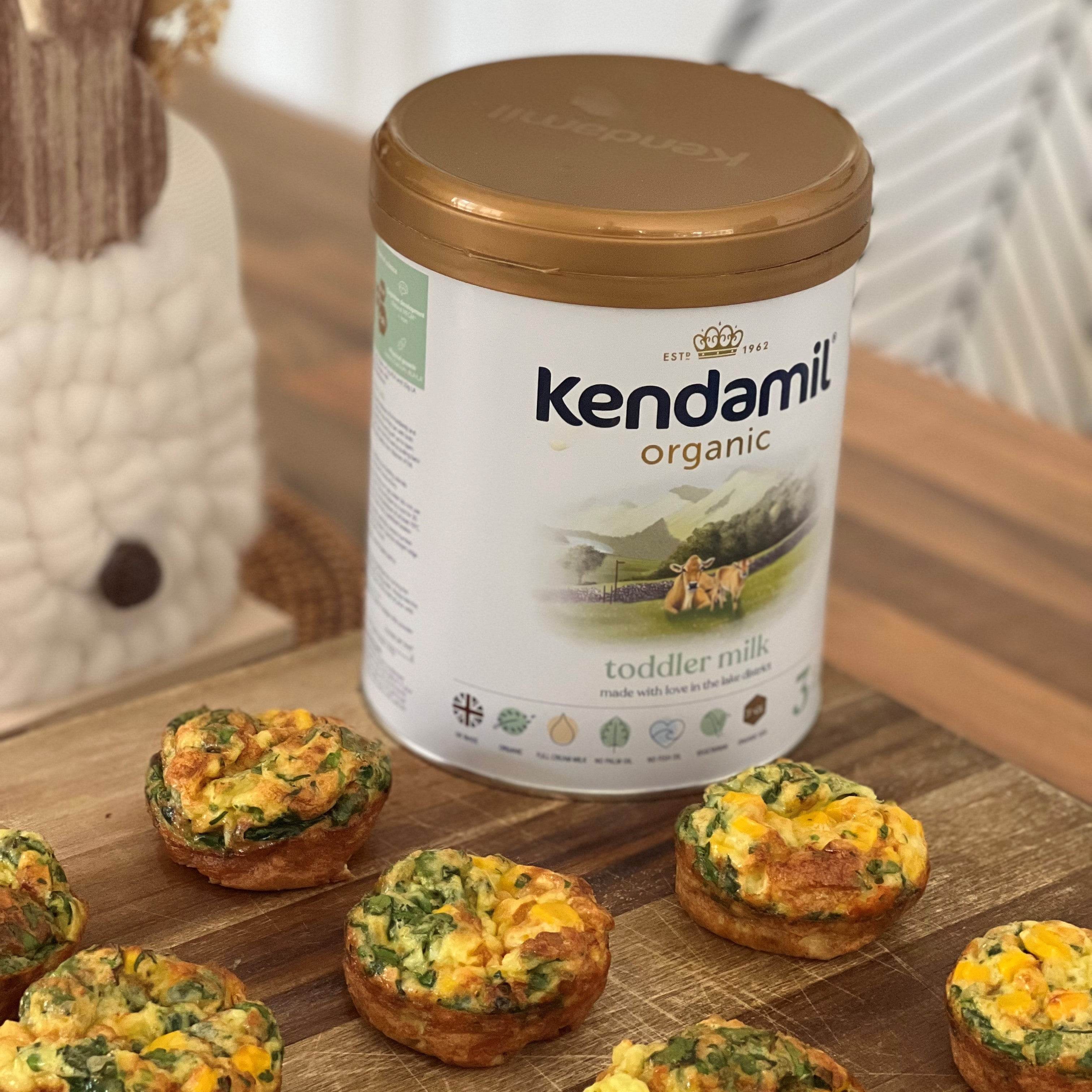 🥬🌽 Spinach and Sweetcorn Muffins 🥬🌽 - Kendamil EU